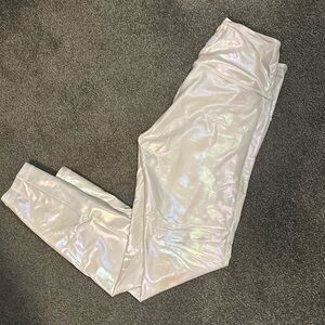 White unicorn luxe zyia leggings size 4